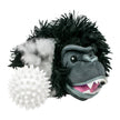 2-in-1 Gorilla Fetch Ball Dog Toy