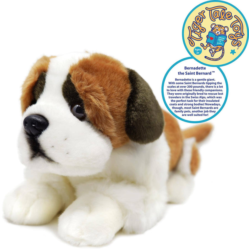 Plush Saint Bernard Bernadette The Saint Bernard Stuffed Animal Plush