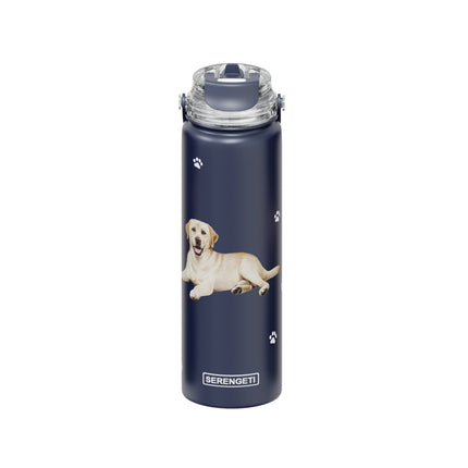 Yellow Labrador Stainless Steel Water Bottle 24 Oz Serengeti