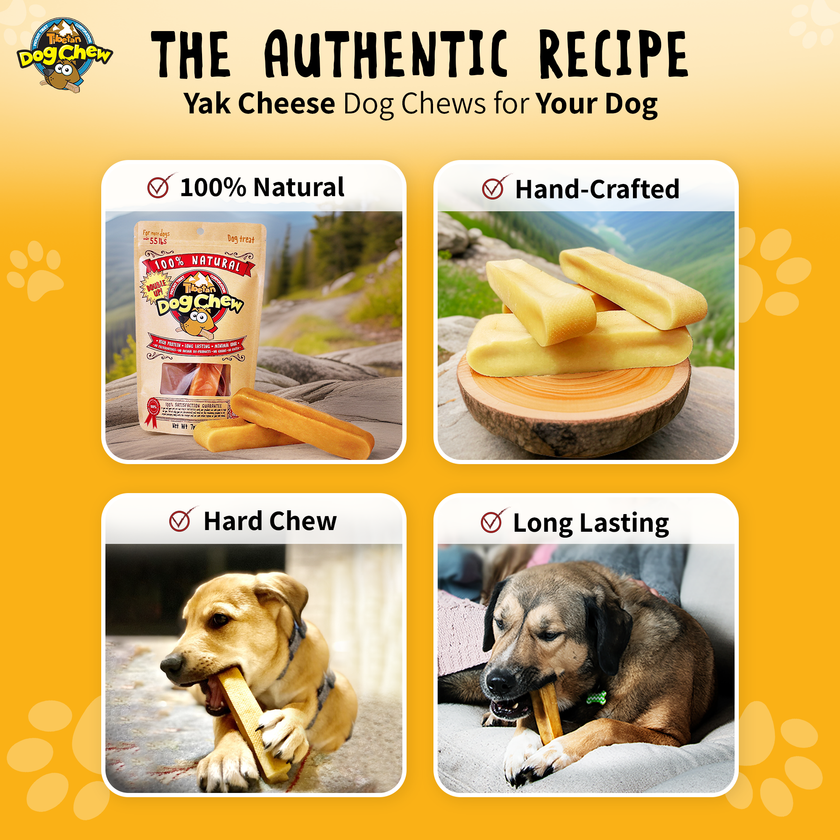 Tibetan Dog Chew for dogs under 35 lbs- Medium