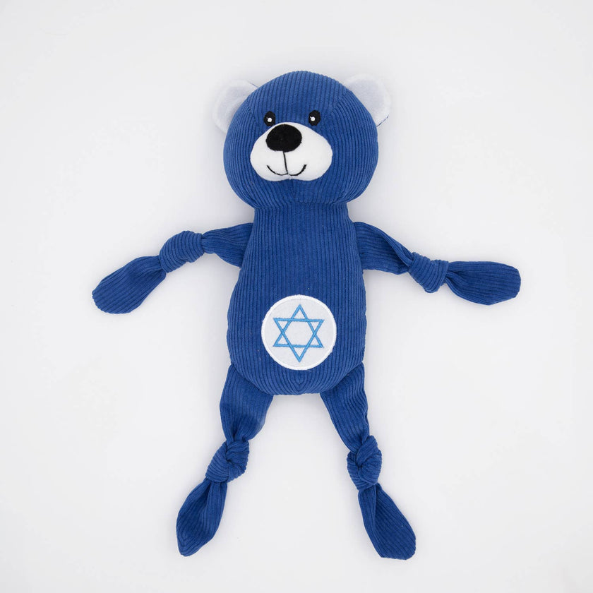 Hanukkah Corduroy Cuddlerz - Bear - Dog Toy