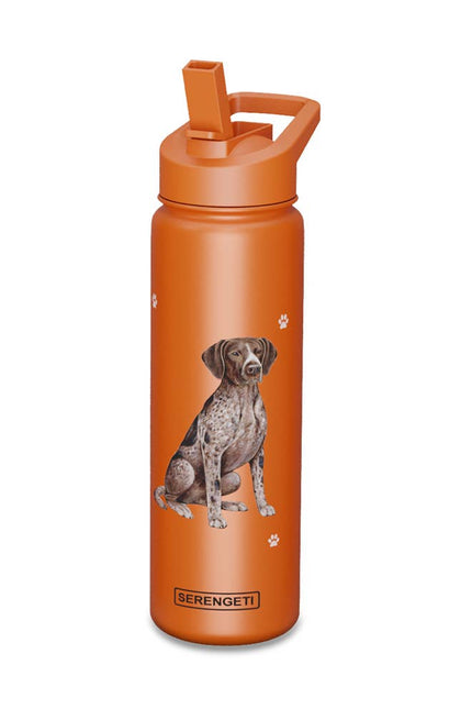 German Shorthair Pointer Stainless Steel Water Bottle 24 Oz. Serengeti