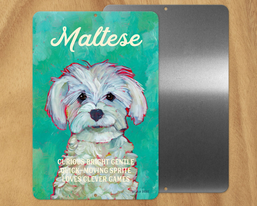 Maltese -UD Metal Sign