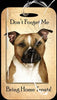 Travel in Style with Our Pit Bull Brown/White Uncrop Luggage Tag