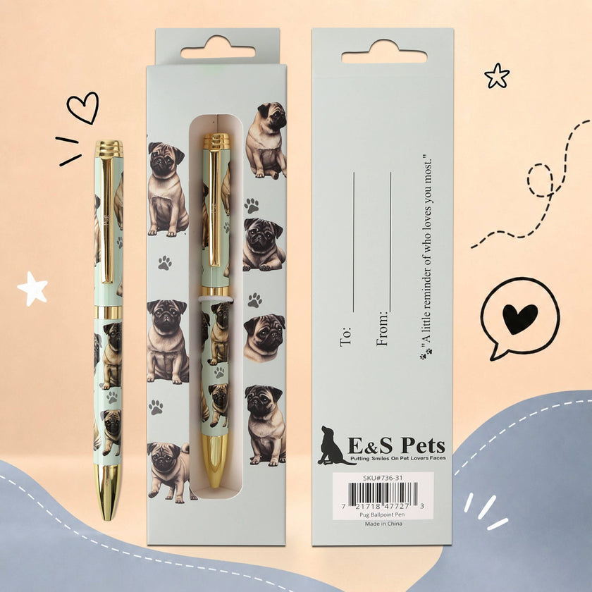 Pug Pet Lover Ballpoint Pen
