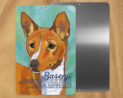 Basenji -UD Metal Sign