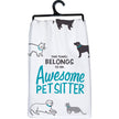 Awesome Pet Sitter Kitchen Towel