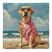 Yellow Lab Beach Dog | Drink Coaster