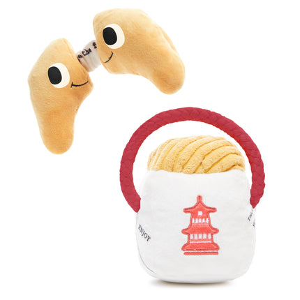 BARK Chew Mein & Furtune Cookie Dog Toy