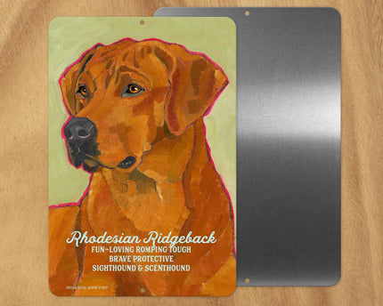 Rhodesian Ridgeback -UD Metal Sign