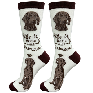 Weimaraner Dog Socks Unisex