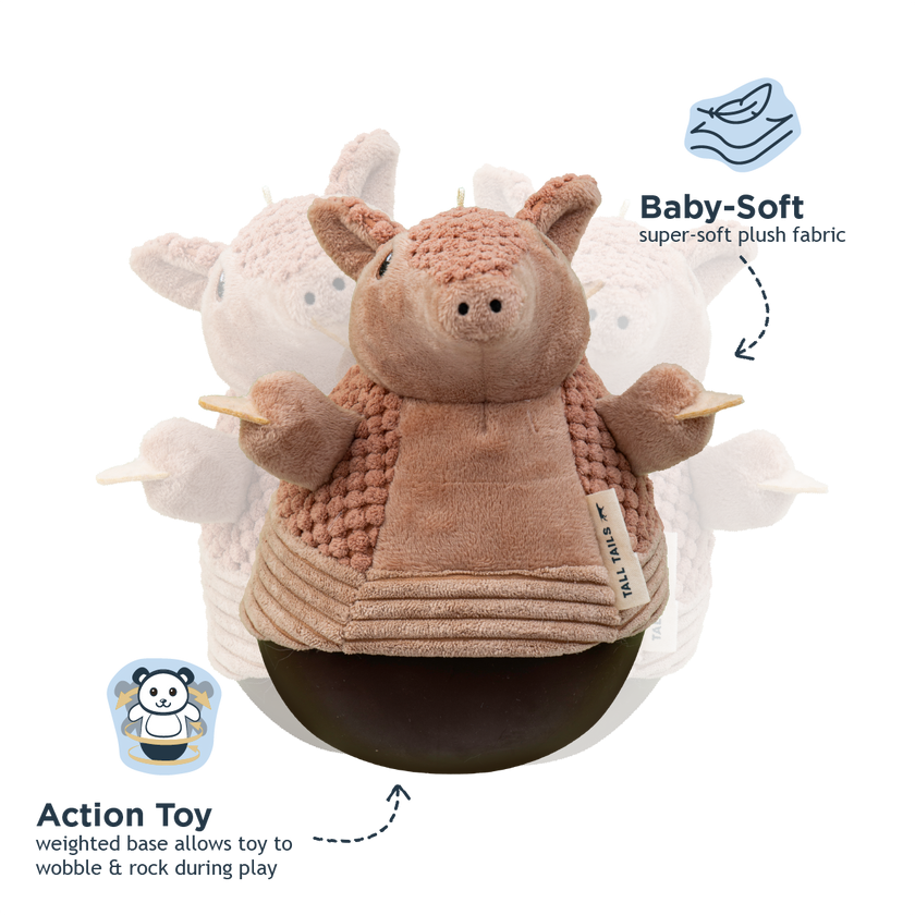 Armadillo Roly Poly Dog Toy