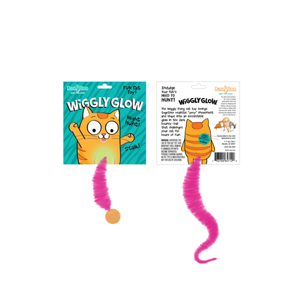 Wiggly Glow Glow in the Dark Cat Toy Bouncy Ball