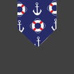 Nautical Lifesavers & Anchors Dog Bandana