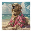 Golden Retriever Beach Dog | Drink Coaster