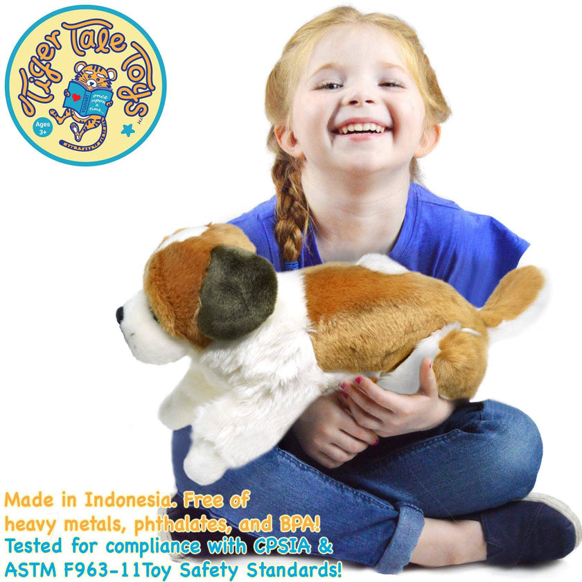 Plush Saint Bernard Bernadette The Saint Bernard Stuffed Animal Plush