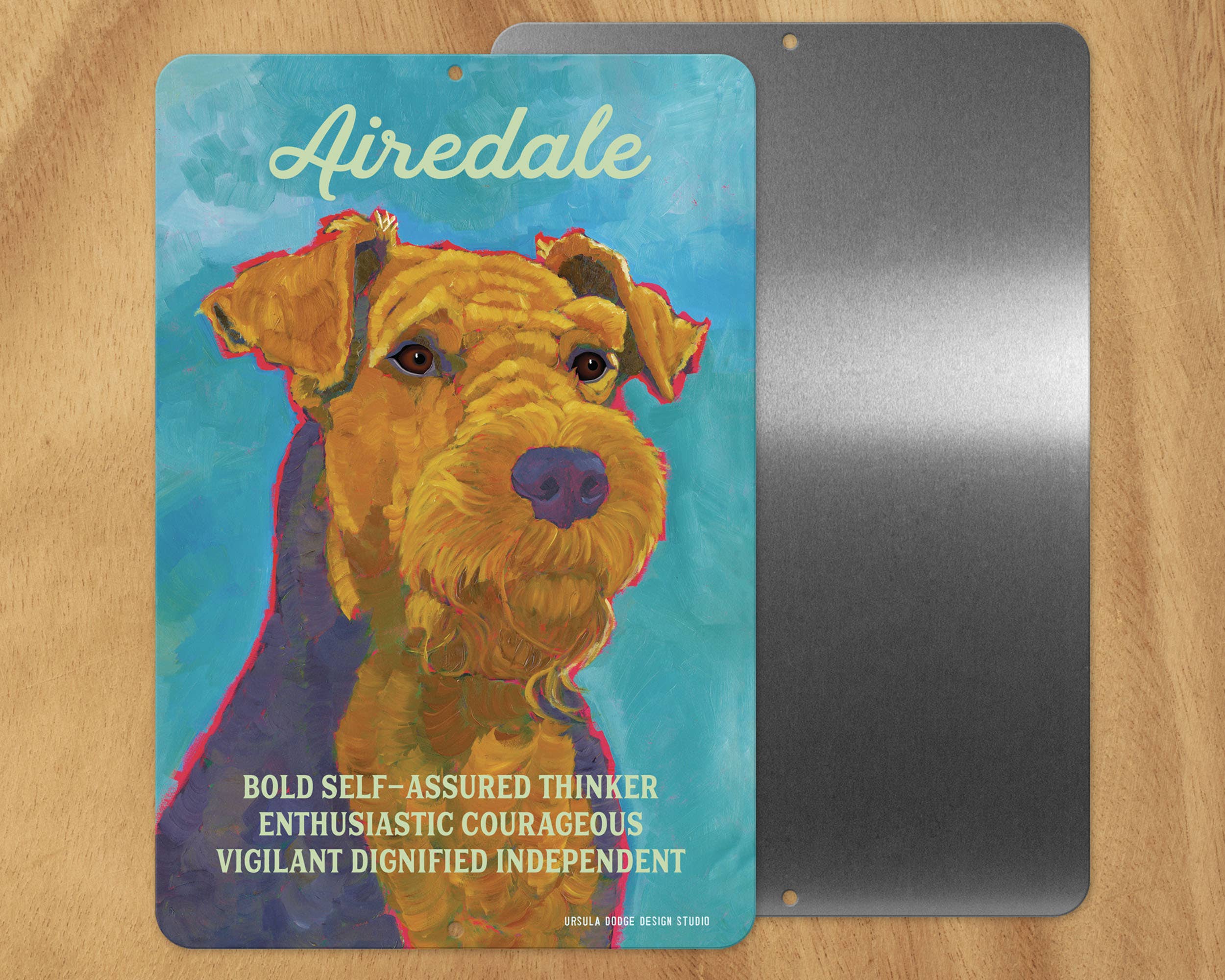 DOG METAL SIGNS A-G