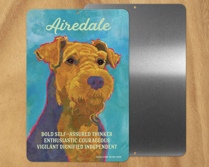 DOG METAL SIGNS A-G