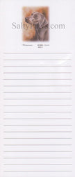 Weimaraner List Note Pad