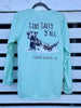 Stay Salty Dog Salty Paws Mint Green UPF Fishing Shirt