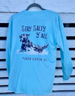 Stay Salty Dog Salty Paws Aqua UPF Fishing Shirt