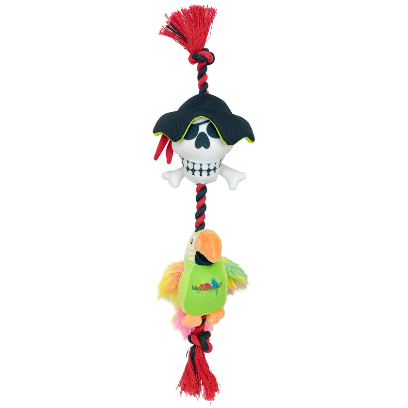 Multipet Margaritaville® Pirate and Parrot Rope Assorted 18