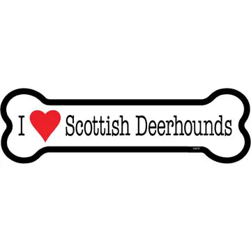 Scottish Deerhound - Bone Shaped Magnet