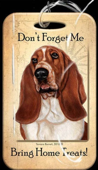 Travel in Style with Our Basset Luggage Tag