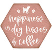 Dog Kisses Coffee - Honeycomb Coasters