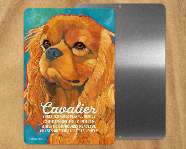 Cavalier (Red) -UD Metal Sign