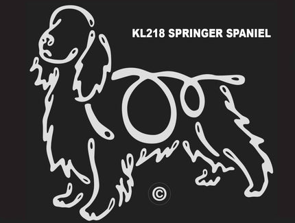 Springer Spaniel K-line Window Tattoo