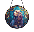 Brown Spaniel Acrylic Suncatcher with Chain