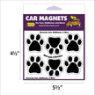 Black Mini Paws Magnets