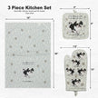 Shih TzuBlack and White, oven mitt set