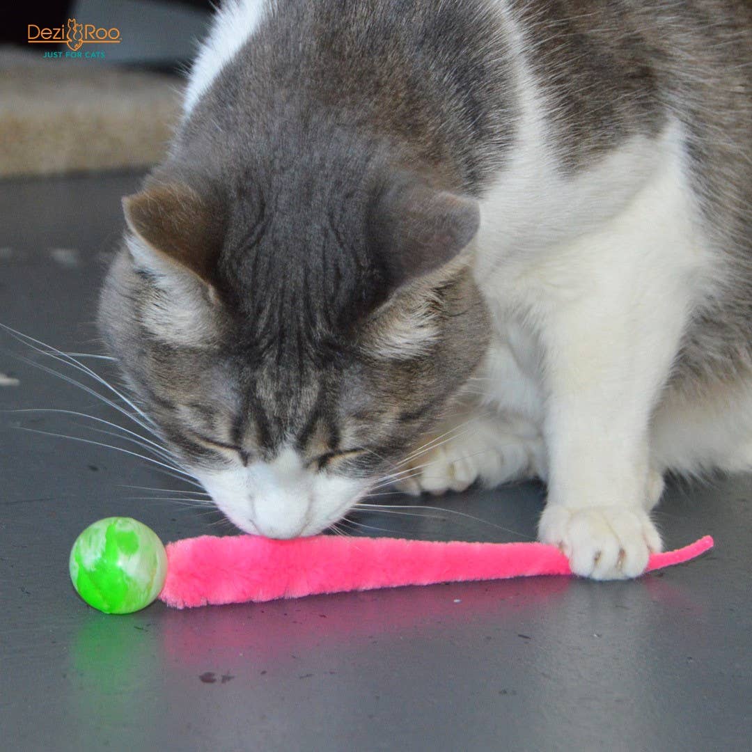 Wiggly Ball Solid Marbled Cat Toy Bouncy Ball