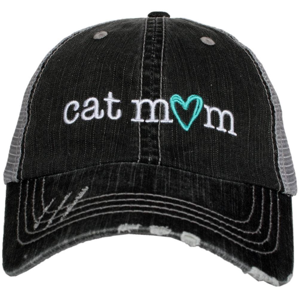 Cat Mom Embroidered Trucker Hat