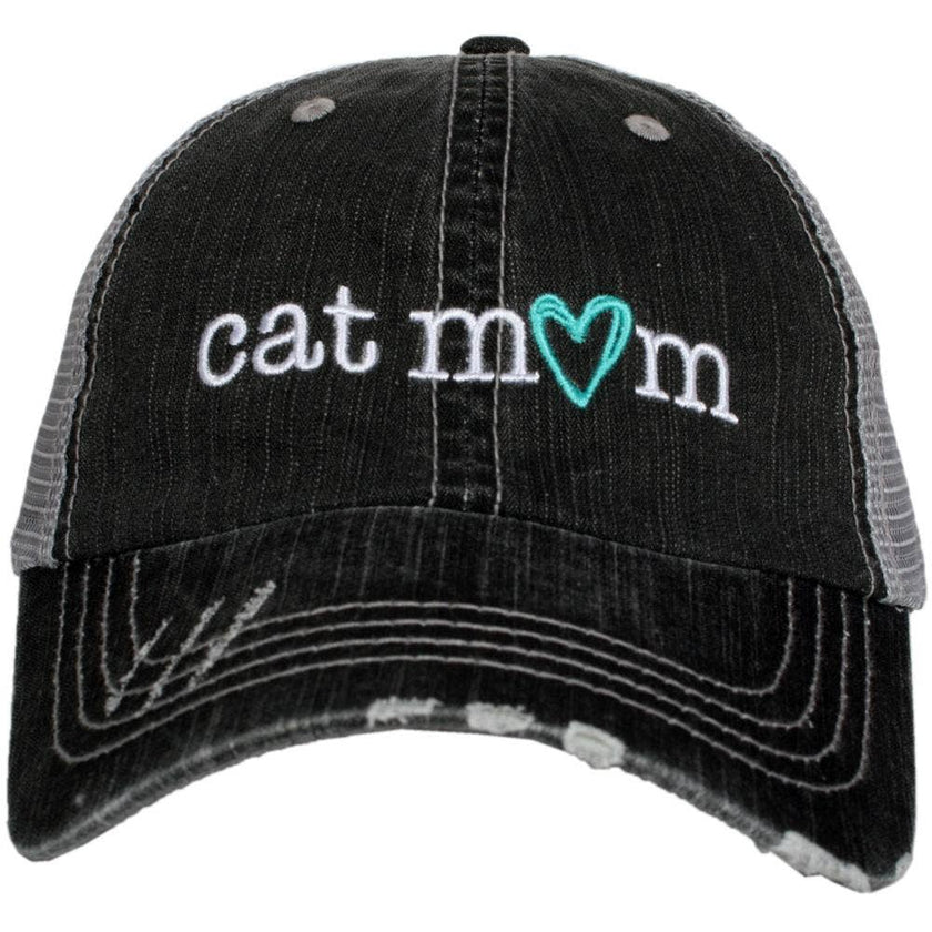 Cat Mom Embroidered Trucker Hat