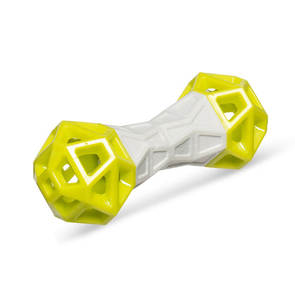 Totally Pooched Flex n' Squeak Toy Foam Rubber Grey/Green