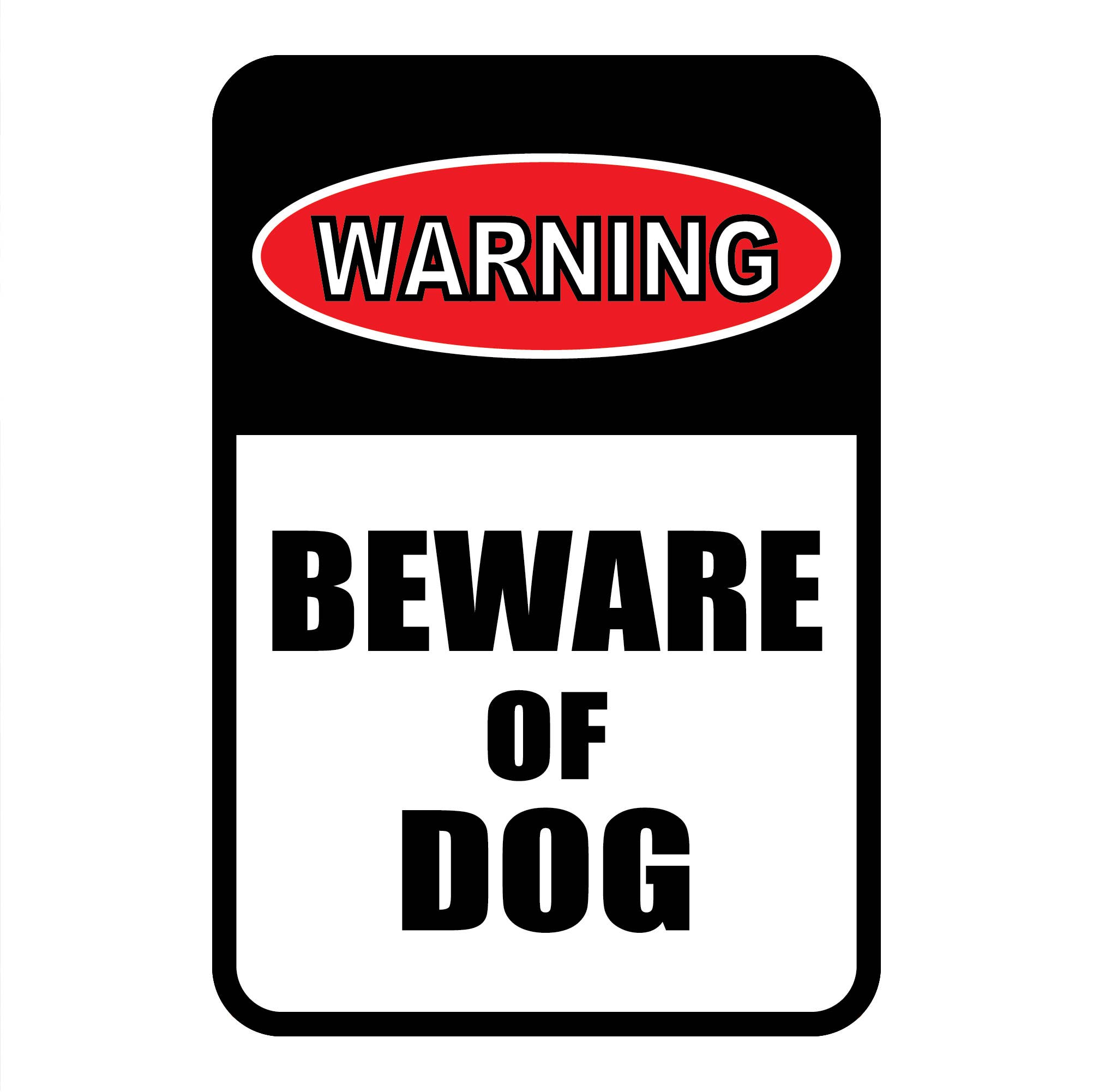 Warning - Beware of Dog Mini Garden Sign