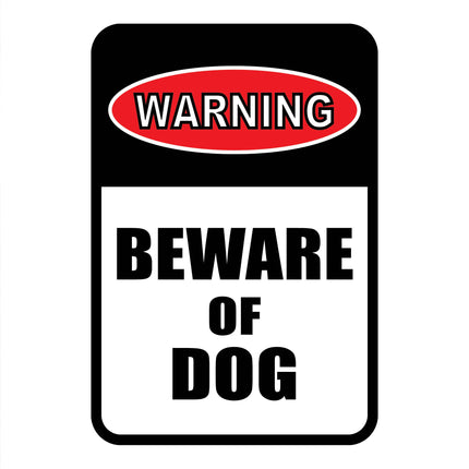 Warning - Beware of Dog Mini Garden Sign