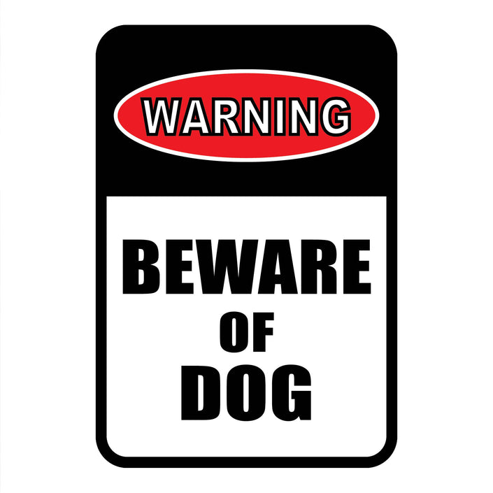 Warning - Beware of Dog Mini Garden Sign