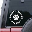 Adopt Rescue Foster Vinyl Window Sticker Decal