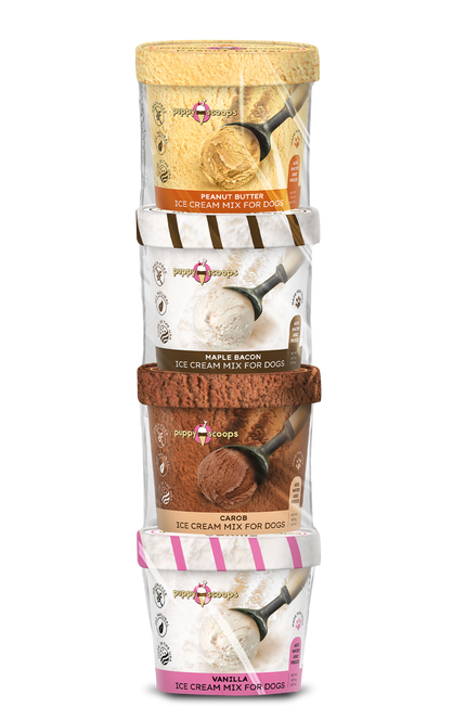 Puppy Scoops Ice Cream Mix Sample Pack - All 4 Flavors