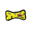 Tuffy Jr Bone Yellow & Ring Red Paw 2 Pack, Durable Dog Toys
