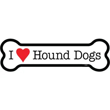 Hound Dog - Bone Shaped Magnet