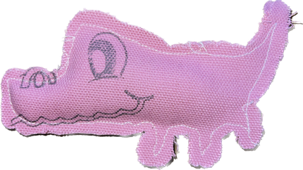 Pink or Green Catnip Alligator Catnip Toy