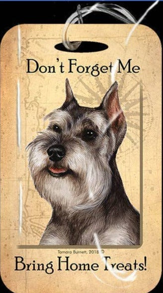 Travel in Style with Our Schnauzer Cropped Luggage Tag