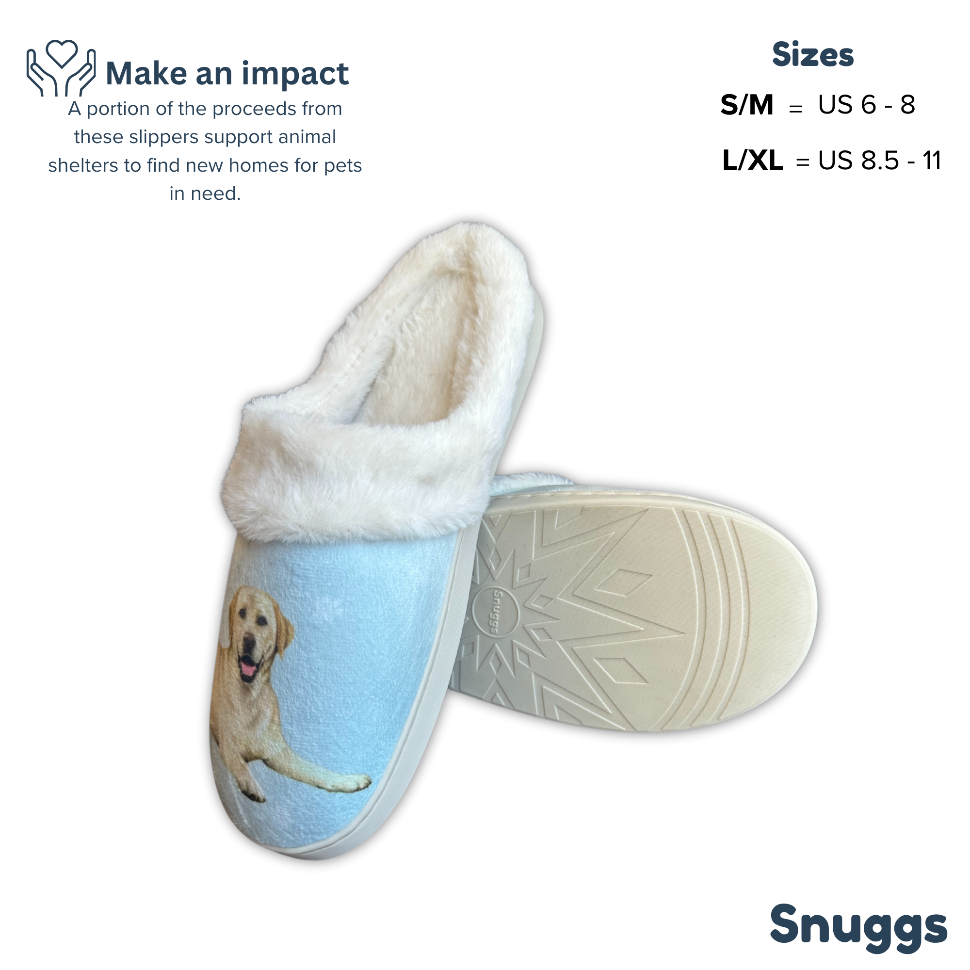 Labrador Yellow Dog Yellow Lab Pet Lovers Comfy Snuggs Slippers