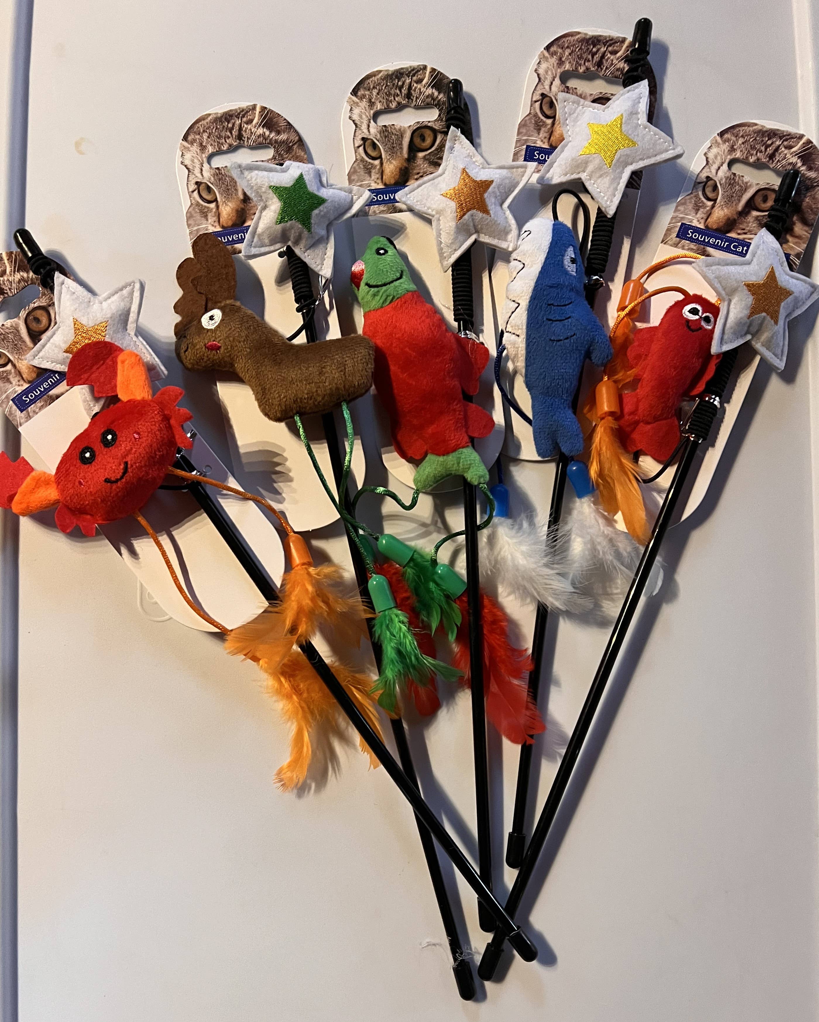 Cat Toy Florida Shark Cat Wand Teaser Cat Toy