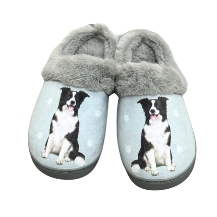 Border Collie Dog pet Lovers Comfy Snuggs Slippers